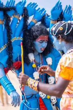 Kulashekharapatnam, Tamilnadu, Hindistan - 11 Ekim 2024: Kulasai Dasara Tarikat Festivali