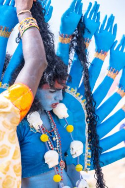 Kulashekharapatnam, Tamilnadu, Hindistan - 11 Ekim 2024: Kulasai Dasara Tarikat Festivali