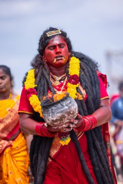 Kulashekharapatnam, Tamilnadu, Hindistan - 11 Ekim 2024: Kulasai Dasara Tarikat Festivali