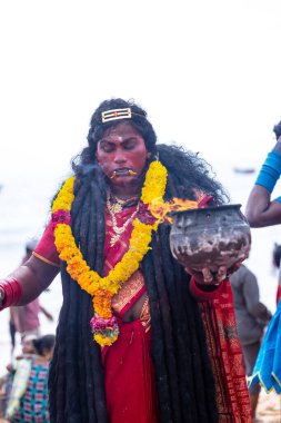 Kulashekharapatnam, Tamilnadu, Hindistan - 11 Ekim 2024: Kulasai Dasara Tarikat Festivali