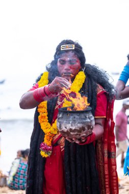 Kulashekharapatnam, Tamilnadu, Hindistan - 11 Ekim 2024: Kulasai Dasara Tarikat Festivali