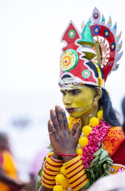 Kulashekharapatnam, Tamilnadu, Hindistan - 11 Ekim 2024: Kulasai Dasara Tarikat Festivali