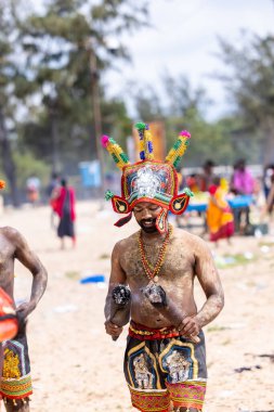 Kulashekharapatnam, Tamilnadu, Hindistan - 11 Ekim 2024: Kulasai Dasara Tarikat Festivali