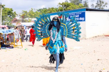 Kulashekharapatnam, Tamilnadu, Hindistan - 11 Ekim 2024: Kulasai Dasara Tarikat Festivali