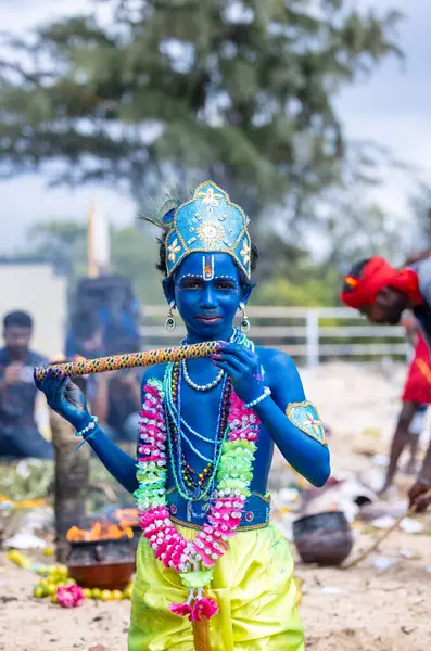 Kulashekharapatnam, Tamilnadu, Hindistan - 11 Ekim 2024: Kulasai Dasara Tarikat Festivali