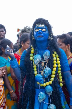 Kulashekharapatnam, Tamilnadu, Hindistan: Kulasai Dasara kült festivali.