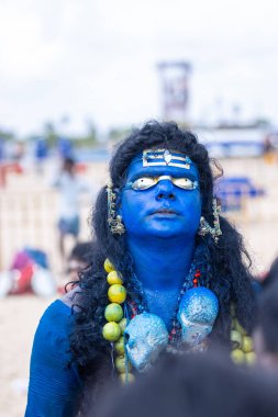 Kulashekharapatnam, Tamilnadu, Hindistan: Kulasai Dasara kült festivali.