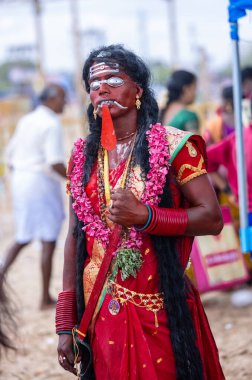 Kulashekharapatnam, Tamilnadu, Hindistan: Kulasai Dasara kült festivali.