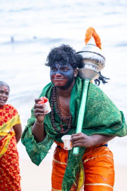 Kulashekharapatnam, Tamilnadu, Hindistan: Kulasai Dasara kült festivali.