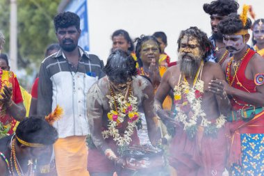Kulashekharapatnam, Tamilnadu, Hindistan: Kulasai Dasara kült festivali.
