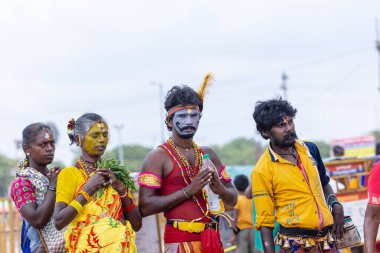 Kulashekharapatnam, Tamilnadu, Hindistan: Kulasai Dasara kült festivali.