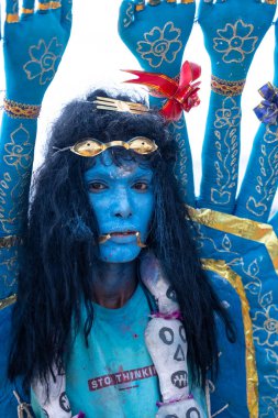 Kulashekharapatnam, Tamilnadu, Hindistan: Kulasai Dasara kült festivali.