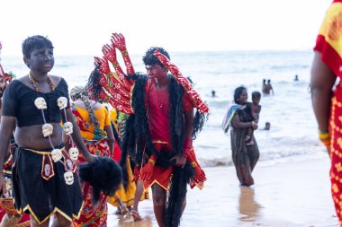 Kulashekharapatnam, Tamilnadu, Hindistan: Kulasai Dasara kült festivali.