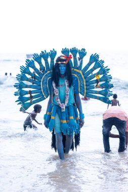 Kulashekharapatnam, Tamilnadu, Hindistan: Kulasai Dasara kült festivali.