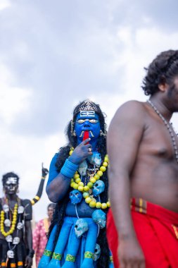 Kulashekharapatnam, Tamilnadu, Hindistan: Kulasai Dasara kült festivali.