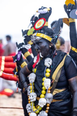 Kulashekharapatnam, Tamilnadu, Hindistan: Kulasai Dasara kült festivali.