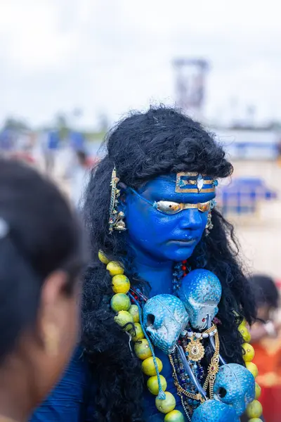 Kulashekharapatnam, Tamilnadu, Hindistan: Kulasai Dasara kült festivali.