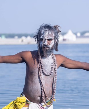 Varanasi, Uttar Pradesh, Hindistan: Varanasi 'de Harishchandra ghat' ta masaan holi 'nin kutlanması.