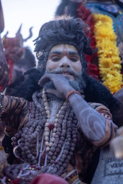 Varanasi, Uttar Pradesh, Hindistan: Varanasi 'de Harishchandra ghat' ta masaan holi 'nin kutlanması.