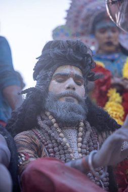 Varanasi, Uttar Pradesh, Hindistan: Varanasi 'de Harishchandra ghat' ta masaan holi 'nin kutlanması.