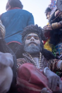 Varanasi, Uttar Pradesh, Hindistan: Varanasi 'de Harishchandra ghat' ta masaan holi 'nin kutlanması.