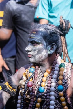 Varanasi, Uttar Pradesh, Hindistan: Varanasi 'de Harishchandra ghat' ta masaan holi 'nin kutlanması.