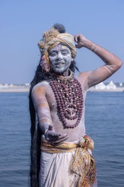 Varanasi, Uttar Pradesh, Hindistan: Varanasi 'de Harishchandra ghat' ta masaan holi 'nin kutlanması.