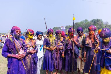 Anandpur Sahib, Punjab, Hindistan: Holi sırasında hola mohalla festivali