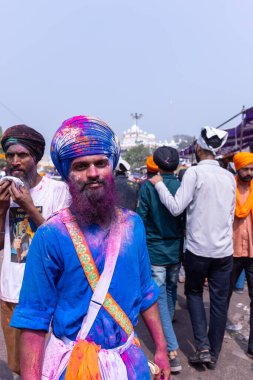 Anandpur Sahib, Punjab, Hindistan: Holi sırasında hola mohalla festivali