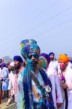 Anandpur Sahib, Punjab, Hindistan: Holi sırasında hola mohalla festivali