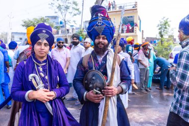 Anandpur Sahib, Punjab, Hindistan: Holi sırasında hola mohalla festivali