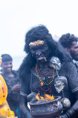Kulashekharapatnam, Tamilnadu, Hindistan - 11 Ekim 2024: Kulasai Dasara Tarikat Festivali.