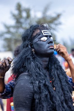 Kulashekharapatnam, Tamilnadu, Hindistan - 11 Ekim 2024: Kulasai Dasara Tarikat Festivali.