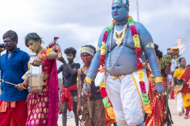 Kulashekharapatnam, Tamilnadu, Hindistan - 11 Ekim 2024: Kulasai Dasara Tarikat Festivali.