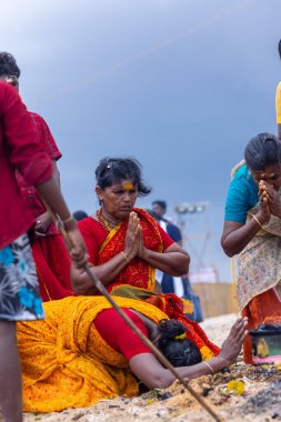 Kulashekharapatnam, Tamilnadu, Hindistan - 11 Ekim 2024: Kulasai Dasara Tarikat Festivali.
