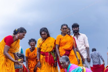 Kulashekharapatnam, Tamilnadu, Hindistan - 11 Ekim 2024: Kulasai Dasara Tarikat Festivali.