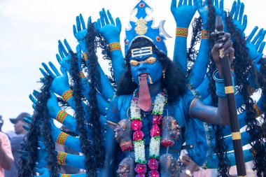 Kulashekharapatnam, Tamilnadu, Hindistan - 11 Ekim 2024: Kulasai Dasara Tarikat Festivali.