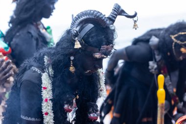 Kulashekharapatnam, Tamilnadu, Hindistan - 11 Ekim 2024: Kulasai Dasara Tarikat Festivali.