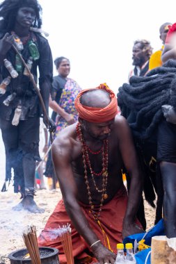 Kulashekharapatnam, Tamilnadu, Hindistan - 11 Ekim 2024: Kulasai Dasara Tarikat Festivali.