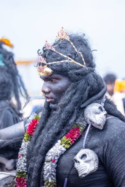 Kulashekharapatnam, Tamilnadu, Hindistan - 11 Ekim 2024: Kulasai Dasara Tarikat Festivali.