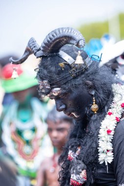 Kulashekharapatnam, Tamilnadu, Hindistan - 11 Ekim 2024: Kulasai Dasara Tarikat Festivali.