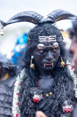 Kulashekharapatnam, Tamilnadu, Hindistan - 11 Ekim 2024: Kulasai Dasara Tarikat Festivali.