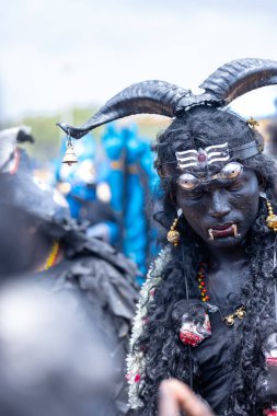 Kulashekharapatnam, Tamilnadu, Hindistan - 11 Ekim 2024: Kulasai Dasara Tarikat Festivali.