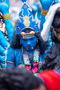 Kulashekharapatnam, Tamilnadu, Hindistan - 11 Ekim 2024: Kulasai Dasara Tarikat Festivali.