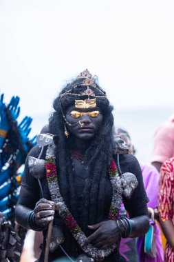 Kulashekharapatnam, Tamilnadu, Hindistan - 11 Ekim 2024: Kulasai Dasara Tarikat Festivali.