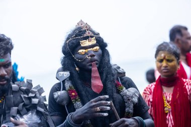 Kulashekharapatnam, Tamilnadu, Hindistan - 11 Ekim 2024: Kulasai Dasara Tarikat Festivali.