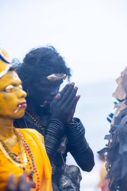 Kulashekharapatnam, Tamilnadu, Hindistan - 11 Ekim 2024: Kulasai Dasara Tarikat Festivali.