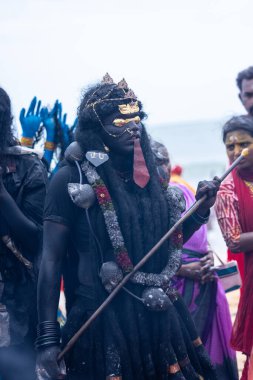 Kulashekharapatnam, Tamilnadu, Hindistan - 11 Ekim 2024: Kulasai Dasara Tarikat Festivali.