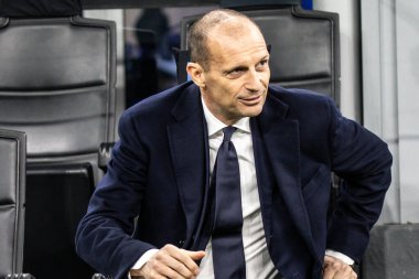 Milan, İtalya. 19/03/2023. İtalyan SerieA Futbol Şampiyonası. Inter VS Juventus 0-1. Massimiliano Allegri, Koç Juventus.