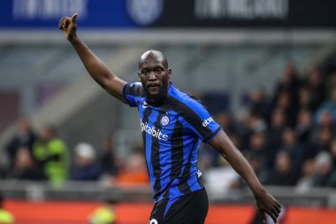 Milan, İtalya. 19/03/2023. İtalyan SerieA Futbol Şampiyonası. Inter VS Juventus 0-1. Romelu Lukaku, İnter..